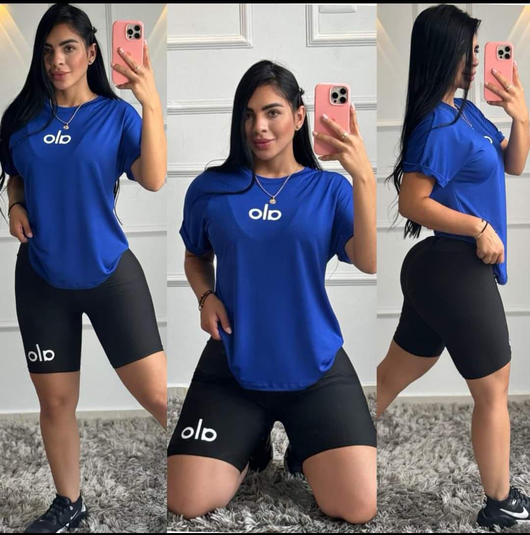 CONJUNTO DEPORTIVO CICLISTA Y BLUSA OVERSIZE