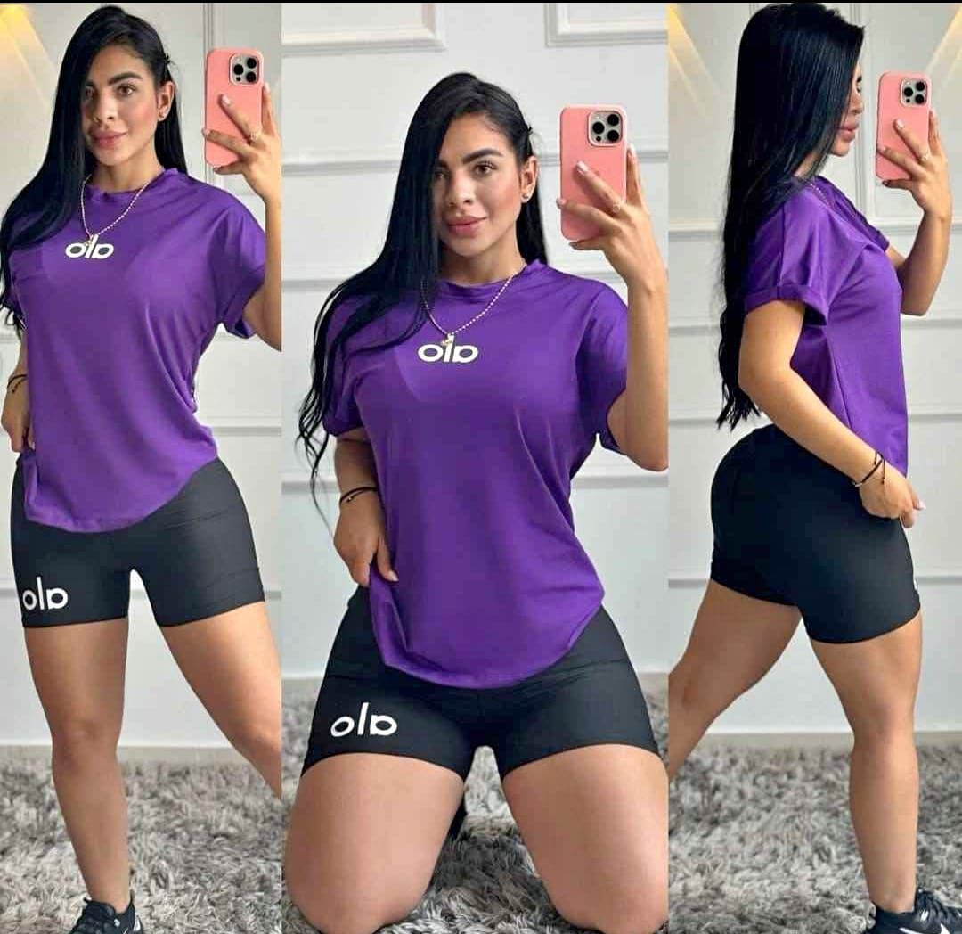 CONJUNTO DEPORTIVO CICLISTA Y BLUSA OVERSIZE